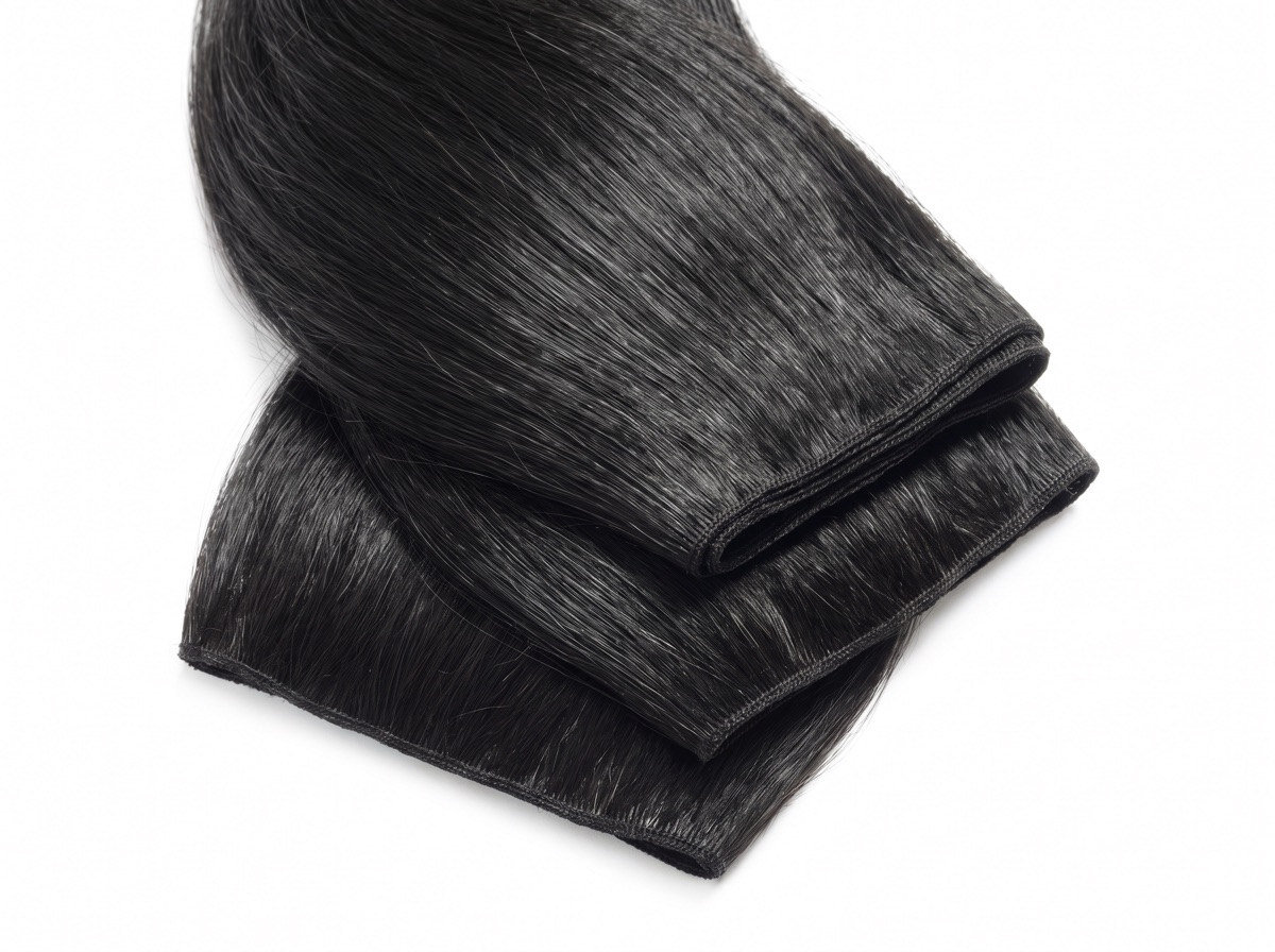 Mèches et bundles raw hair vierges noirs, texture naturelle